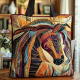 Torba pikowana - Kolorowy koń w mozaice