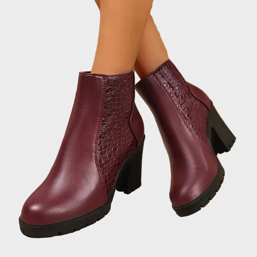 Katarzyna™ Buty na grubym obcasie z prawdziwej skóry i wsparciem łuku stopy 💫