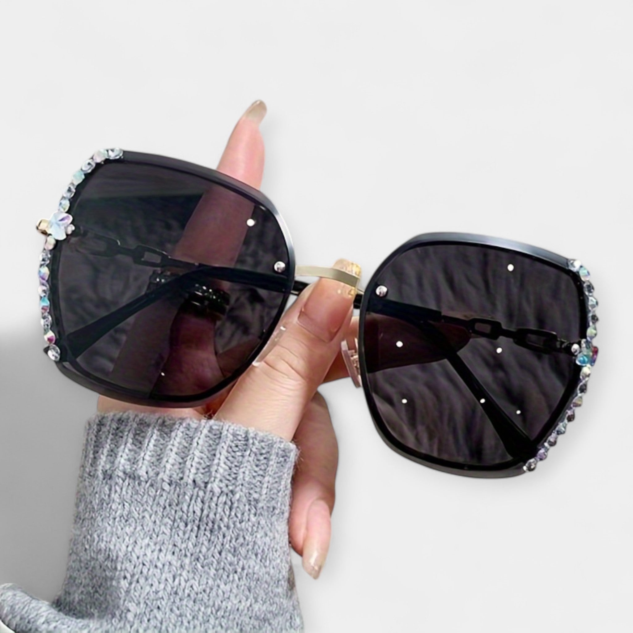Damskie okulary z gradientowym efektem