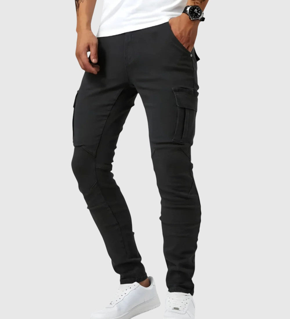 Marino – Spodnie cargo z elastanem