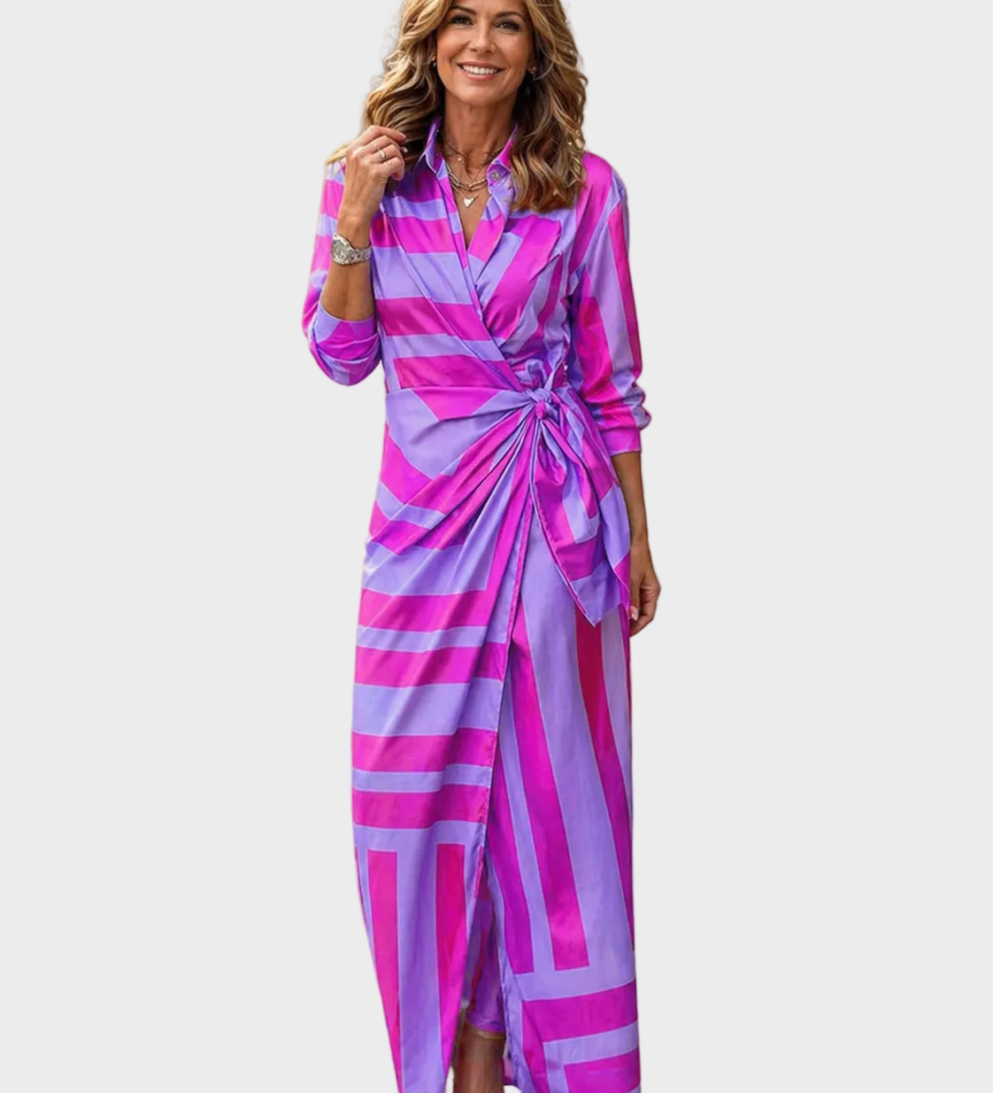 Lola - Maxi Print Sukienka