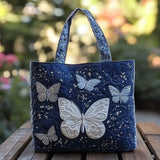 Torba pikowana - Srebrny papillon