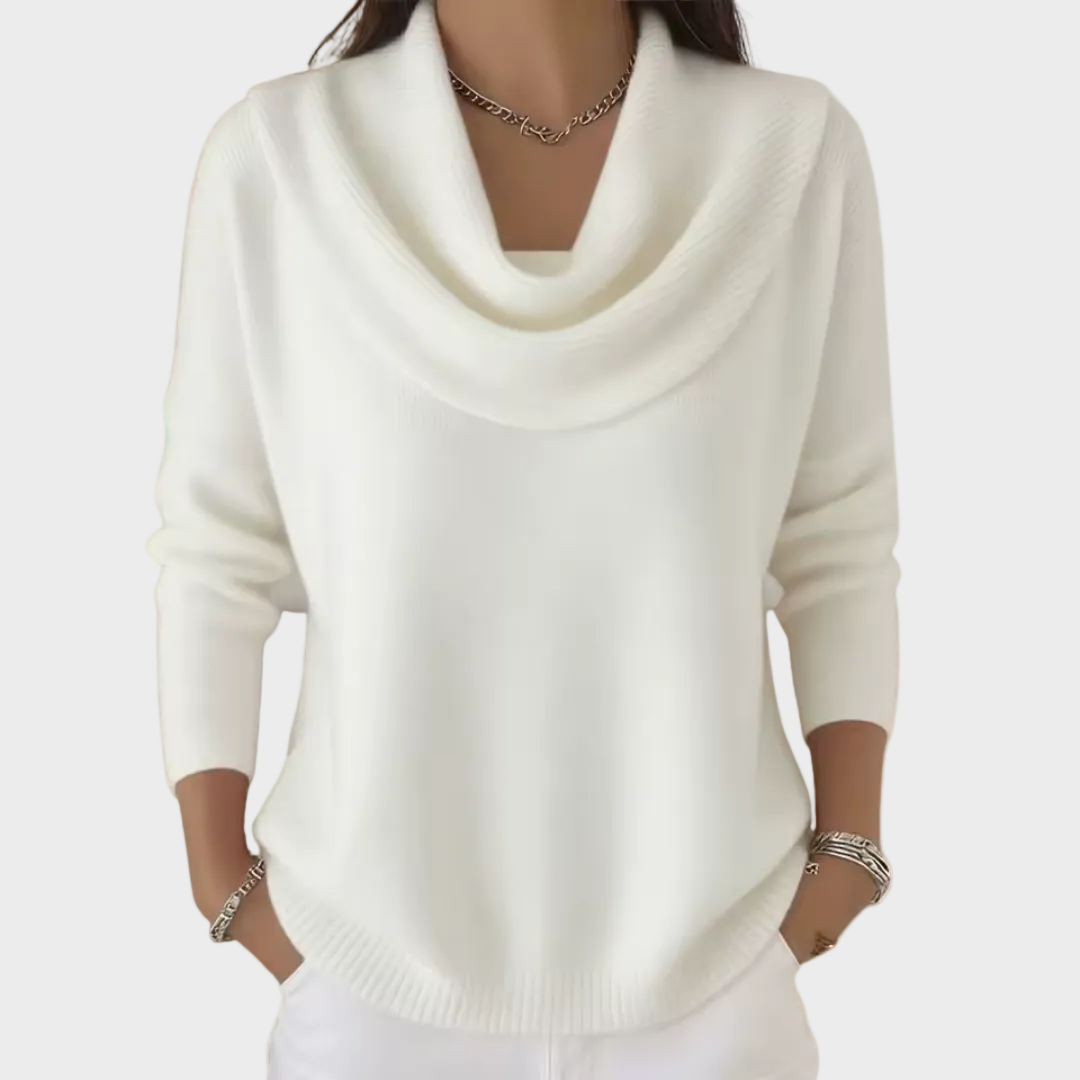 Eliza - Elegancki Sweter z Kołnierzem