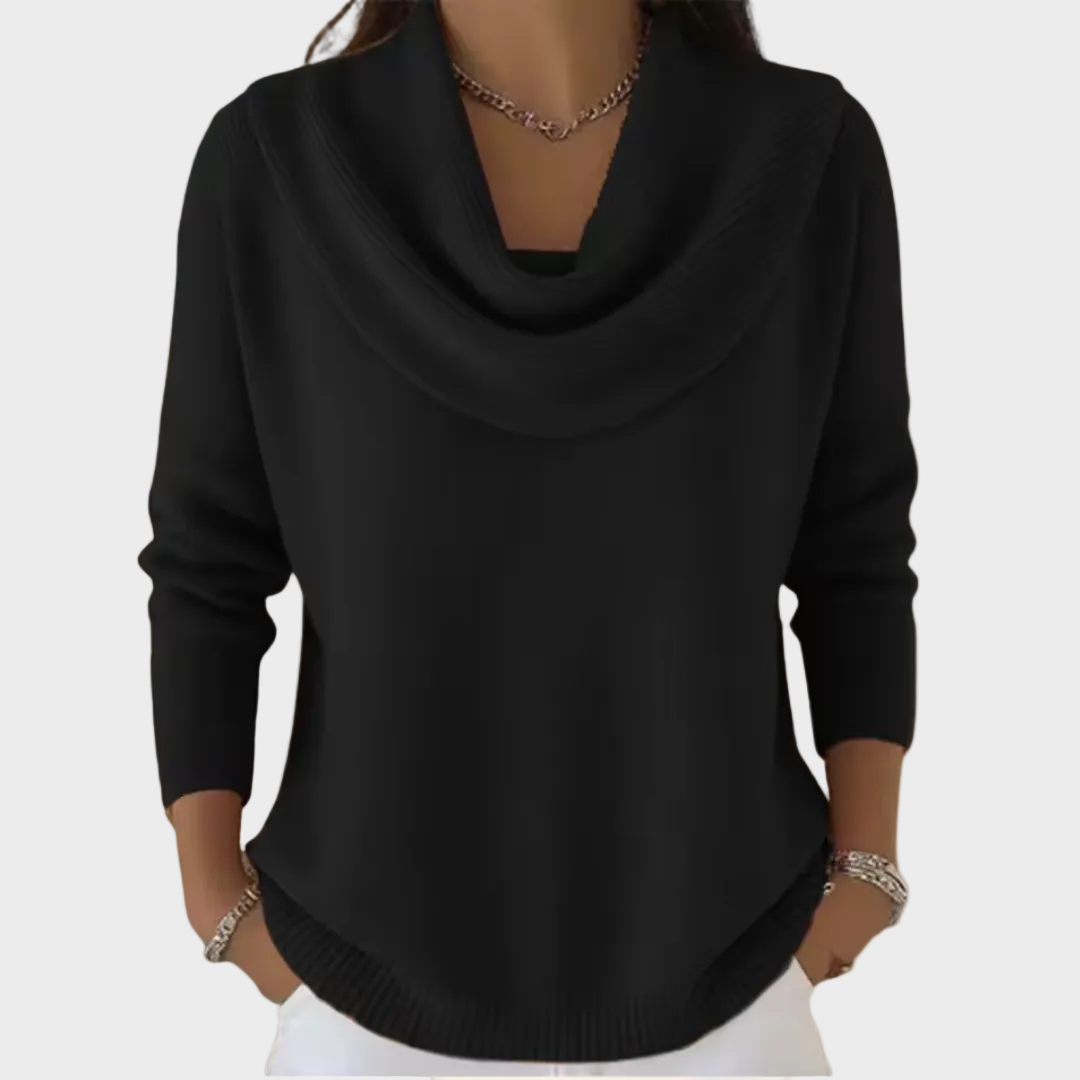 Eliza - Elegancki Sweter z Kołnierzem