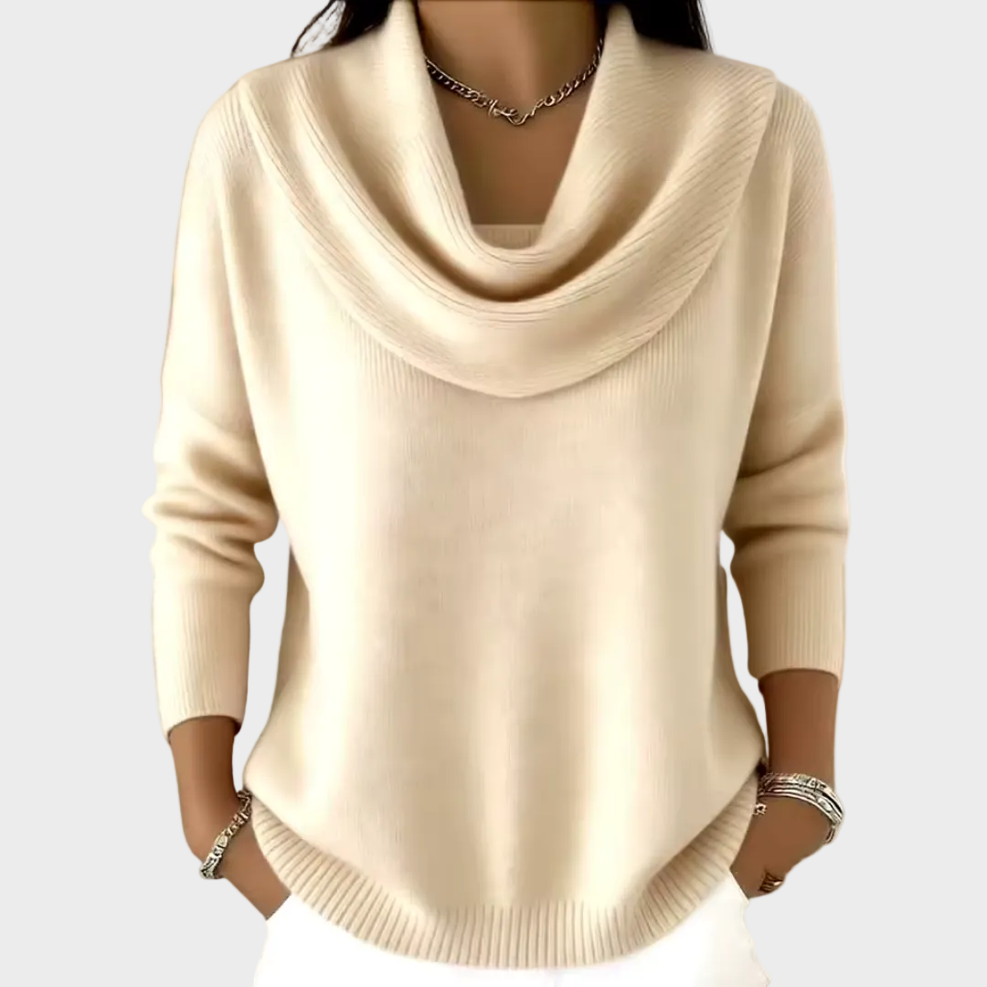 Eliza - Elegancki Sweter z Kołnierzem