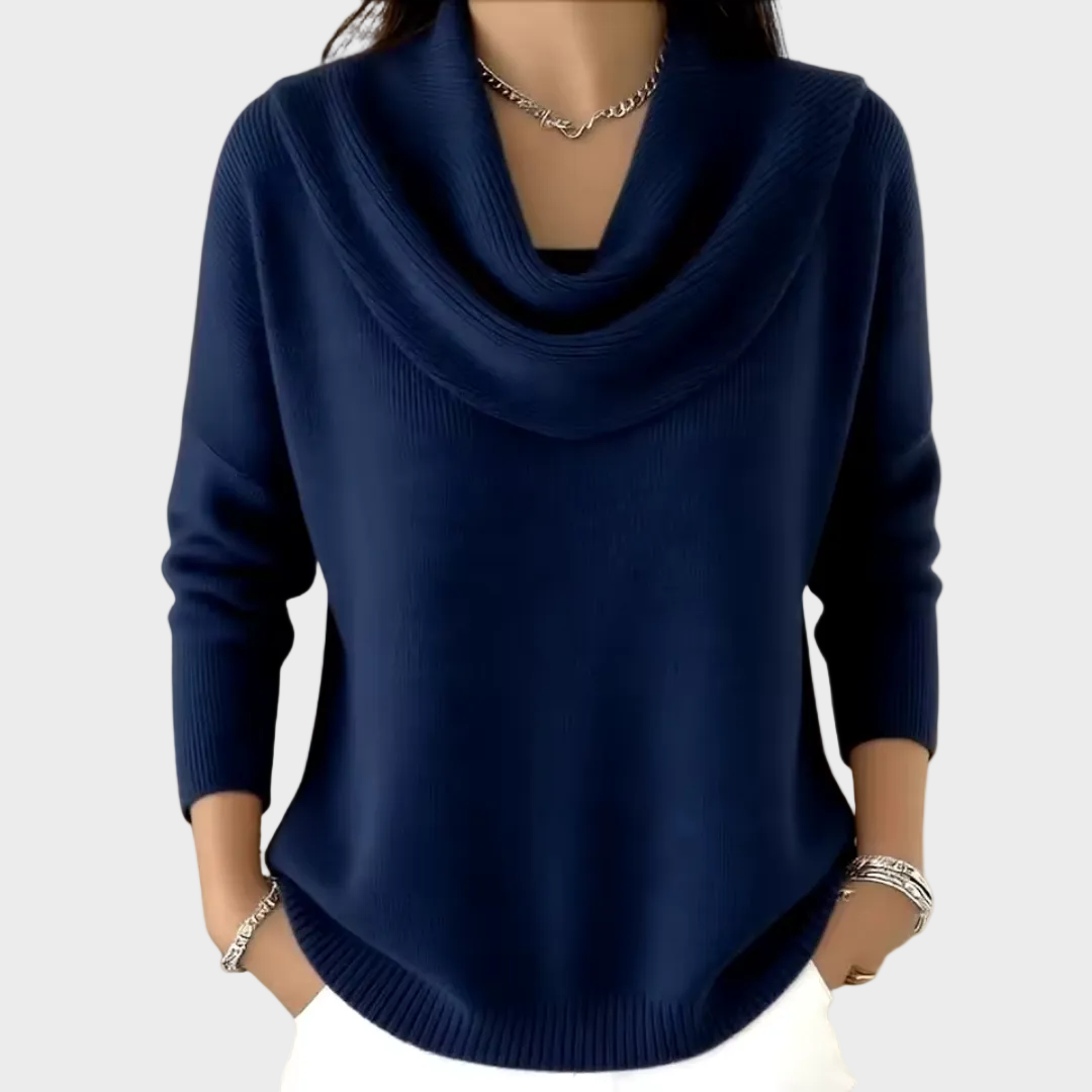 Eliza - Elegancki Sweter z Kołnierzem