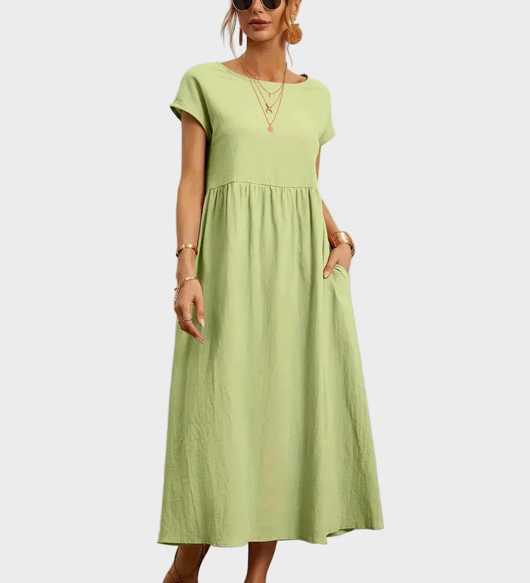 Gabrielle™ — Midi sukienka w eleganckim, ponadczasowym stylu