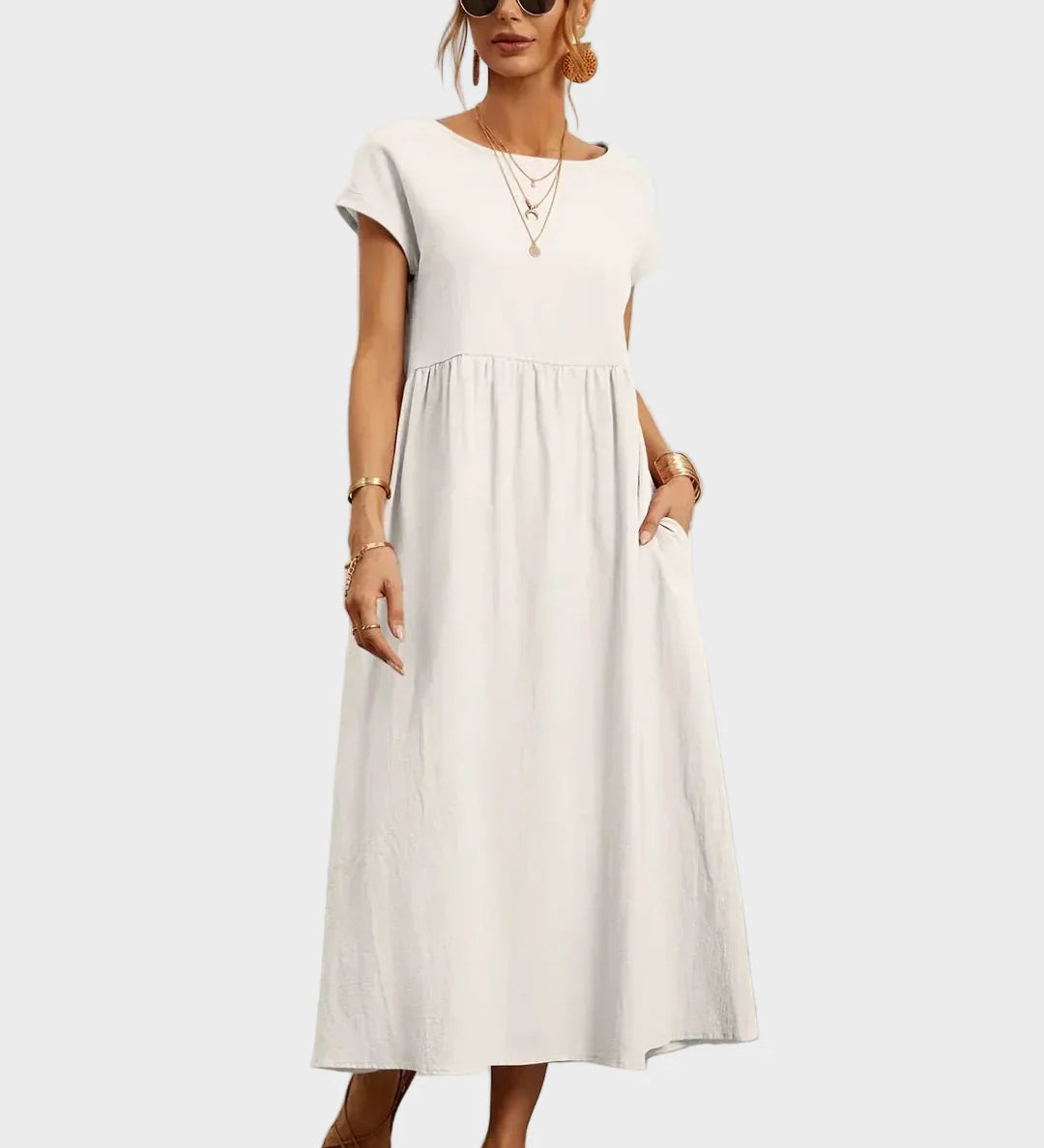 Gabrielle™ — Midi sukienka w eleganckim, ponadczasowym stylu