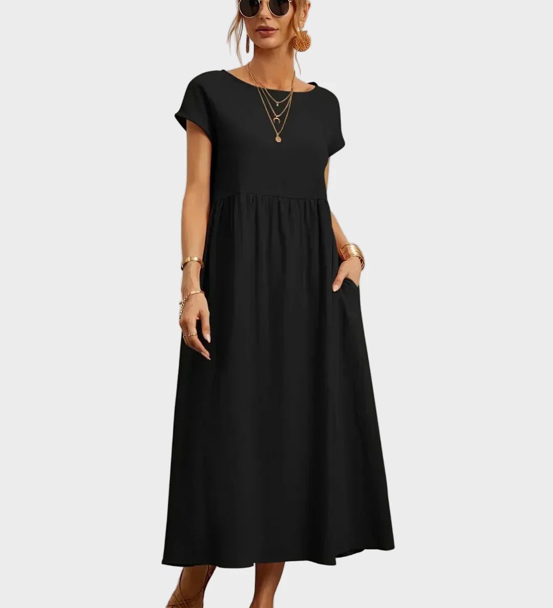 Gabrielle™ — Midi sukienka w eleganckim, ponadczasowym stylu