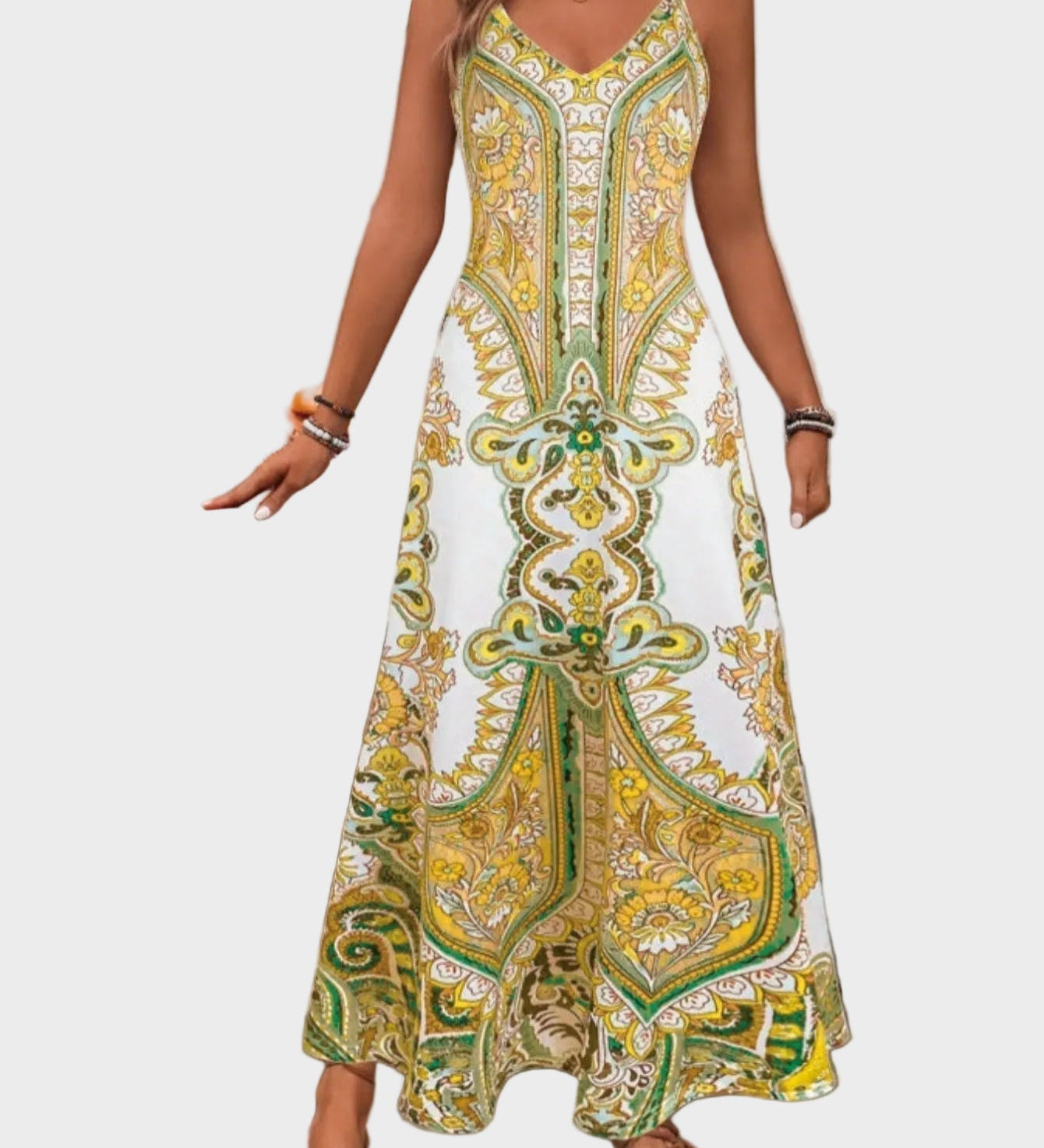 Klára - Eleganckie letnie maxi sukienki bez rękawów