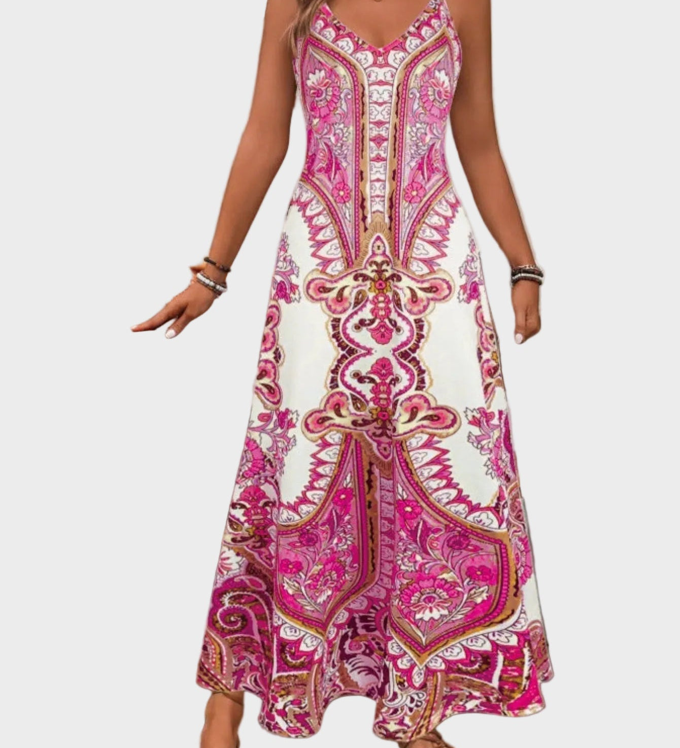 Klára - Eleganckie letnie maxi sukienki bez rękawów