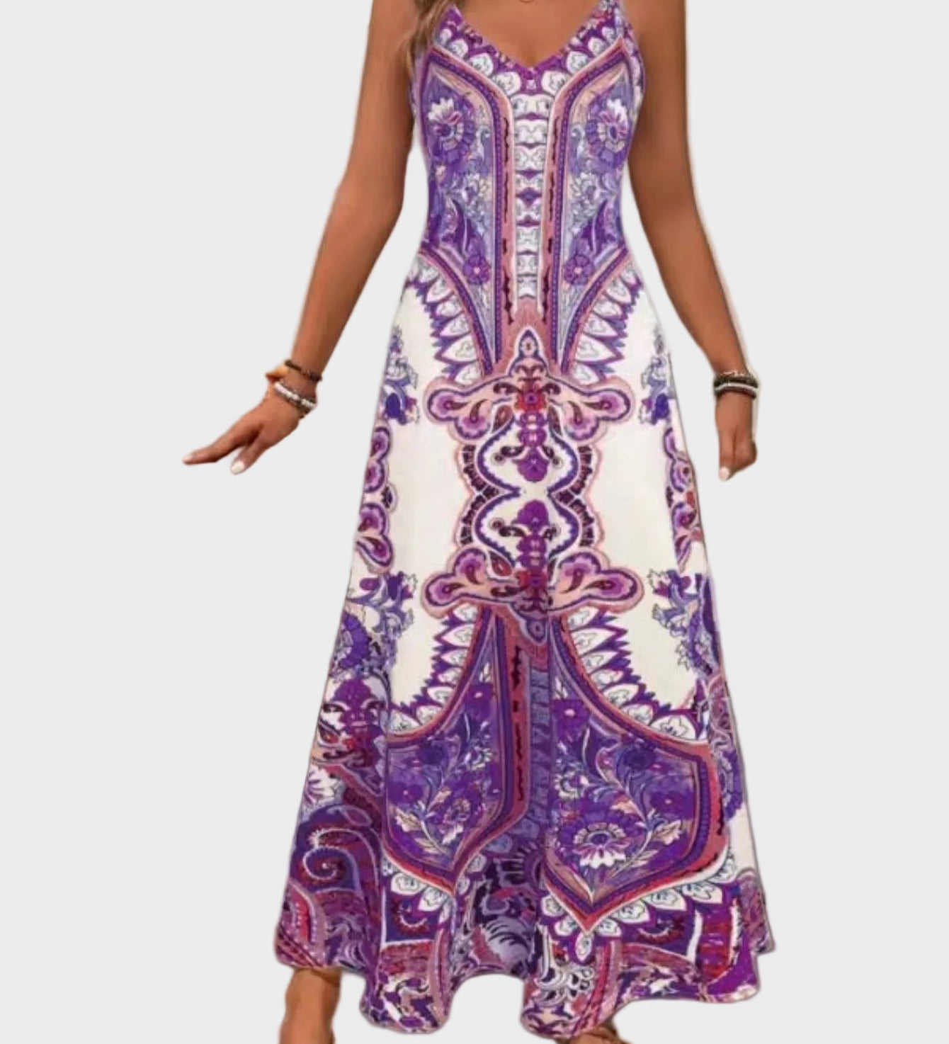 Klára - Eleganckie letnie maxi sukienki bez rękawów