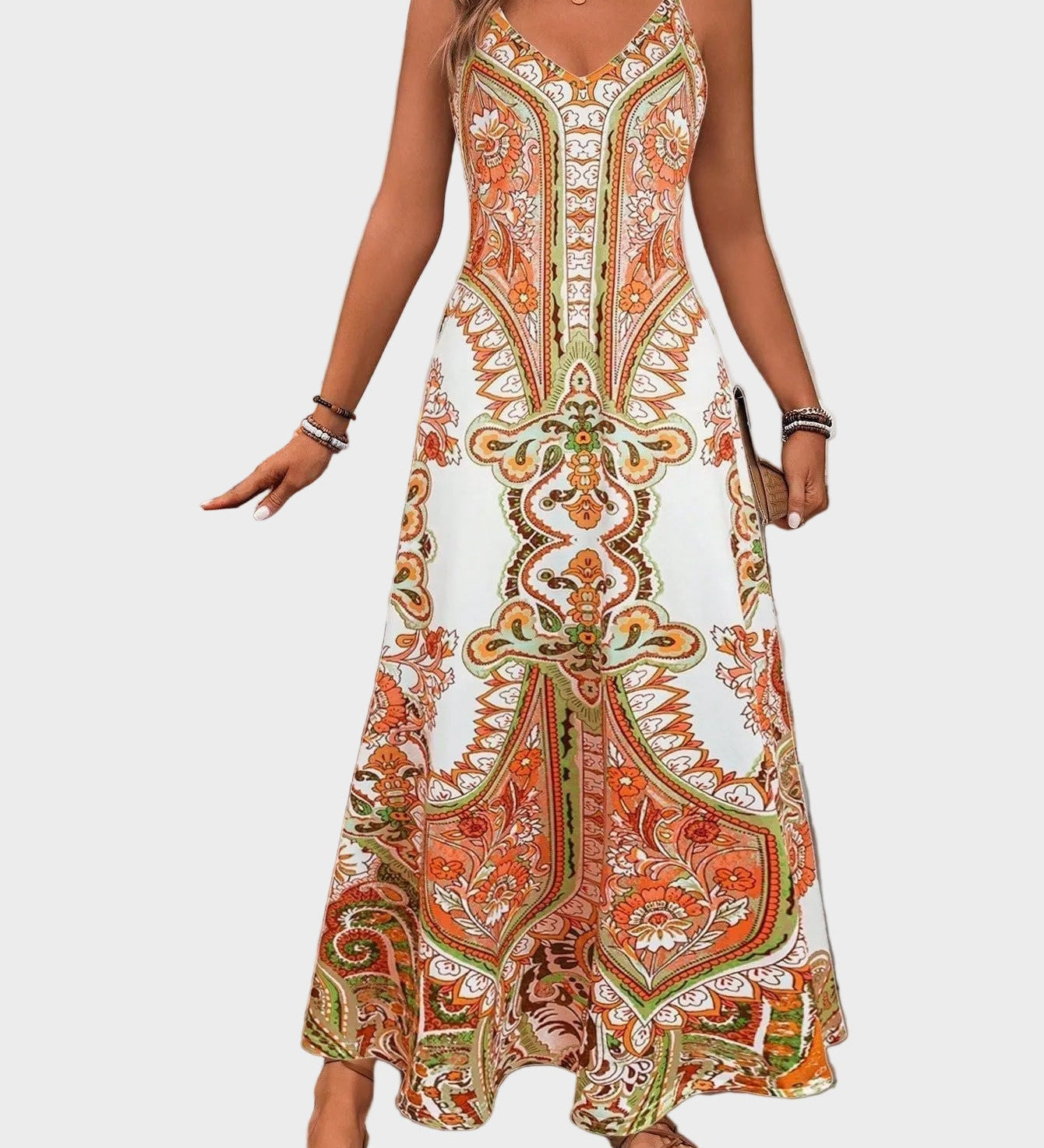 Klára - Eleganckie letnie maxi sukienki bez rękawów