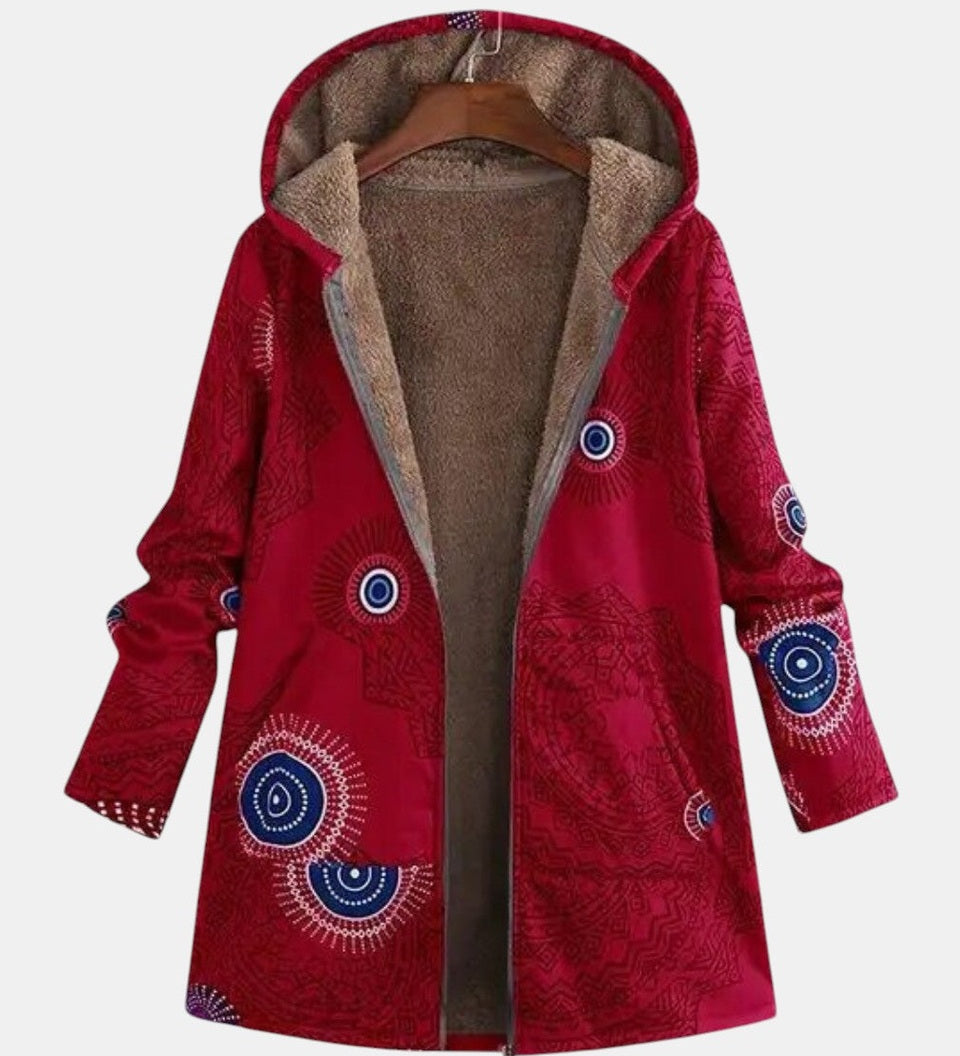 Sage - Tribal Wzór Sherpa Kurtka