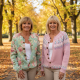 Leonor – Jesienny kwiatowy kardigan
