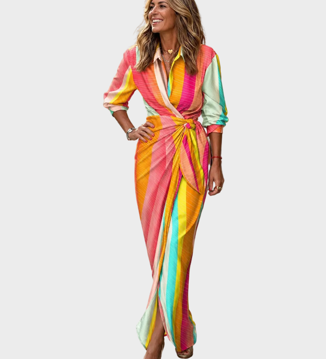 Lola - Maxi Print Sukienka
