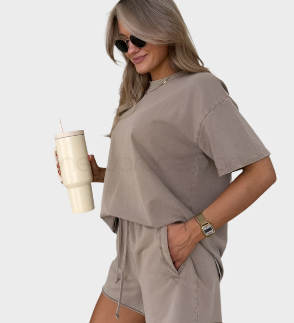 Casual Zestaw z T-shirtem i Spodniami Jogger