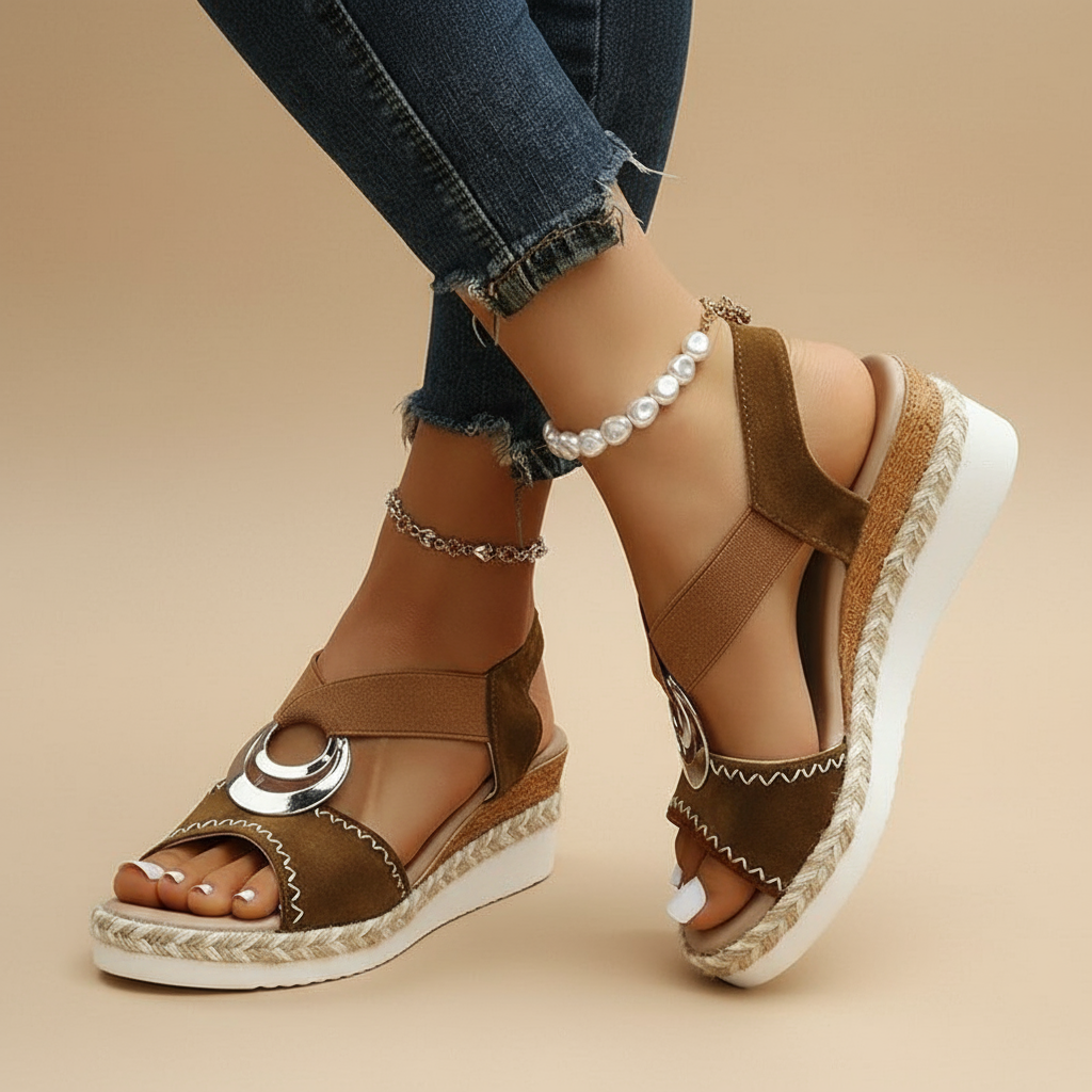 Myla – Eleganckie Sandały na Koturnie