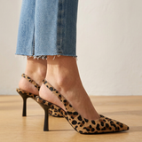 Avery | Szpilki D'Orsay w motyw leopardzi